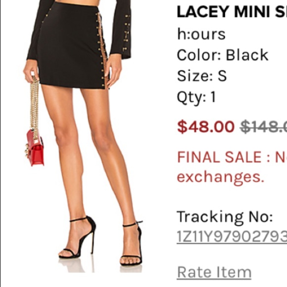 lacey mini skirt